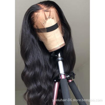 Cheap Wholesale Hair Wigs Human Lace Front Body Wave Full Virgin Brazilian Cuticle Aligned Lace front Human Wig For Black Women